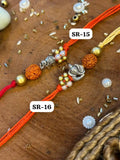 Divine Aura Rudraksh Rakhi (Mix design)