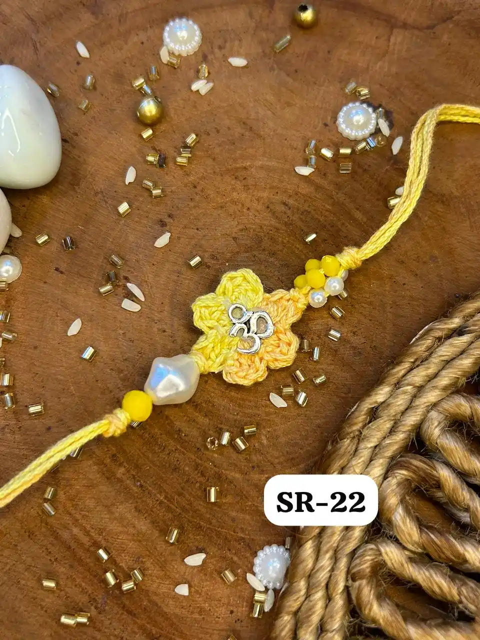 Crochet Om Rakhi