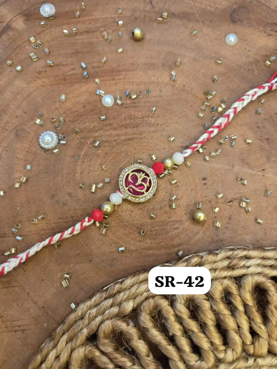 Classic Kundan Om Rakhi