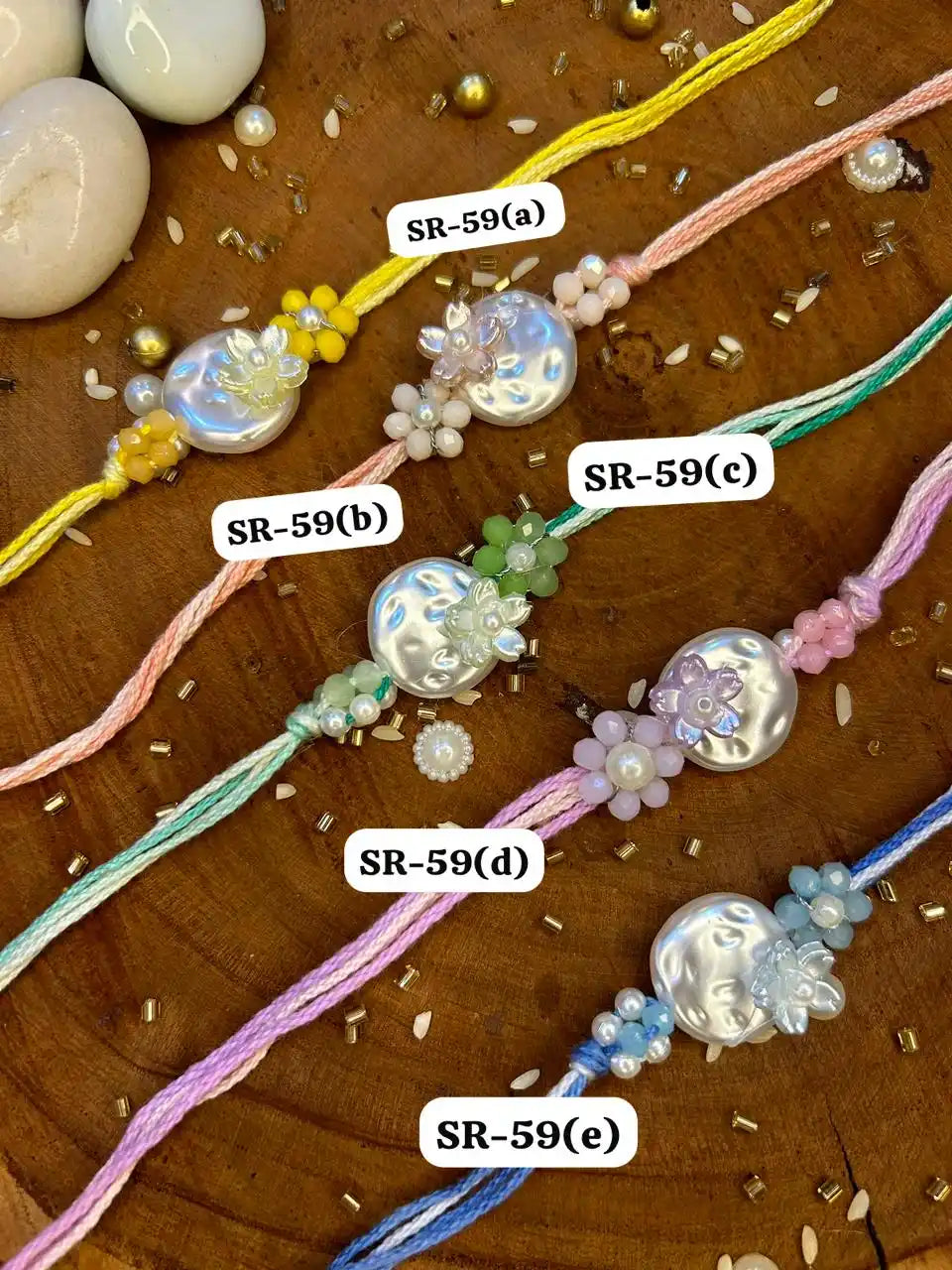 Minimal Pearl Rakhi (Mix colors)
