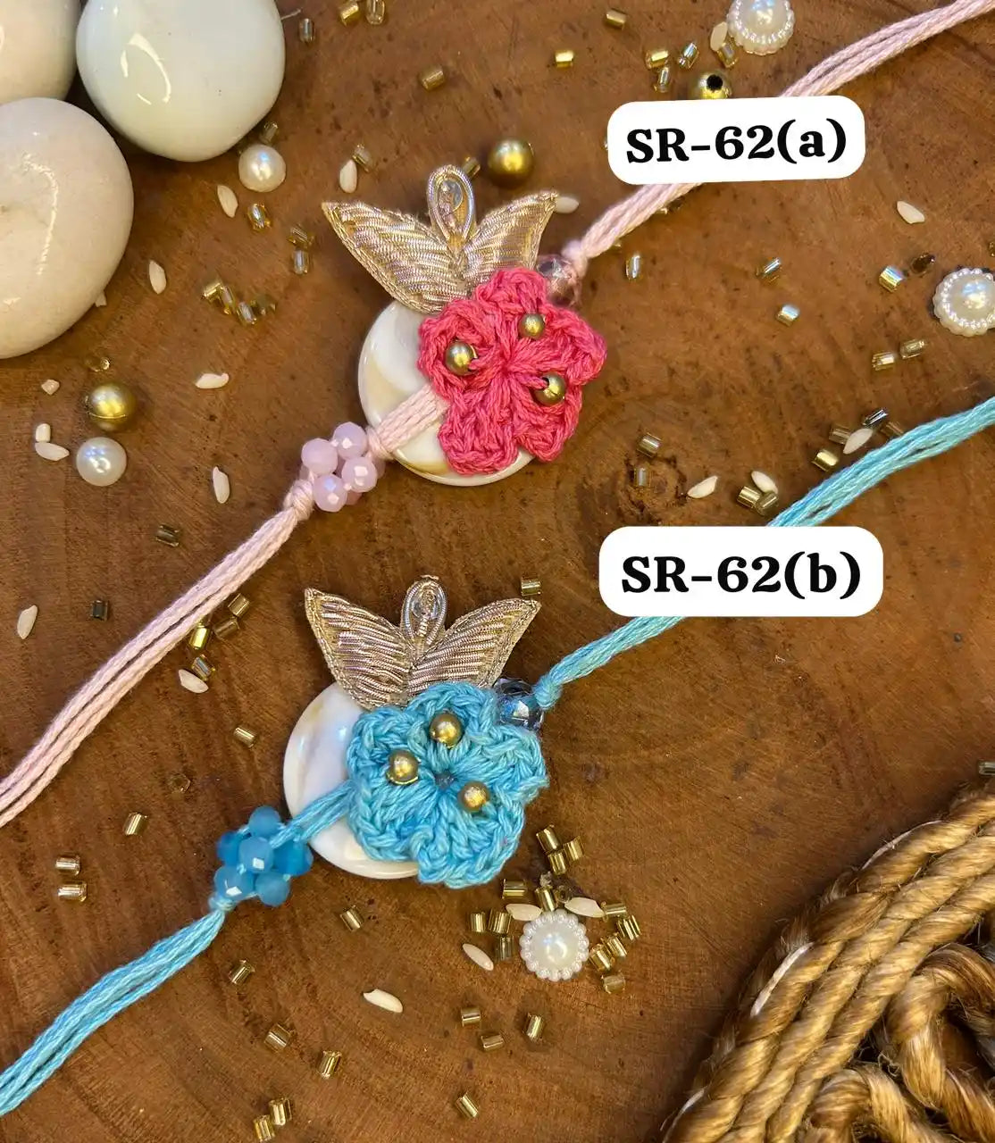 Zardosi Crochet Rakhi (Mix colors)