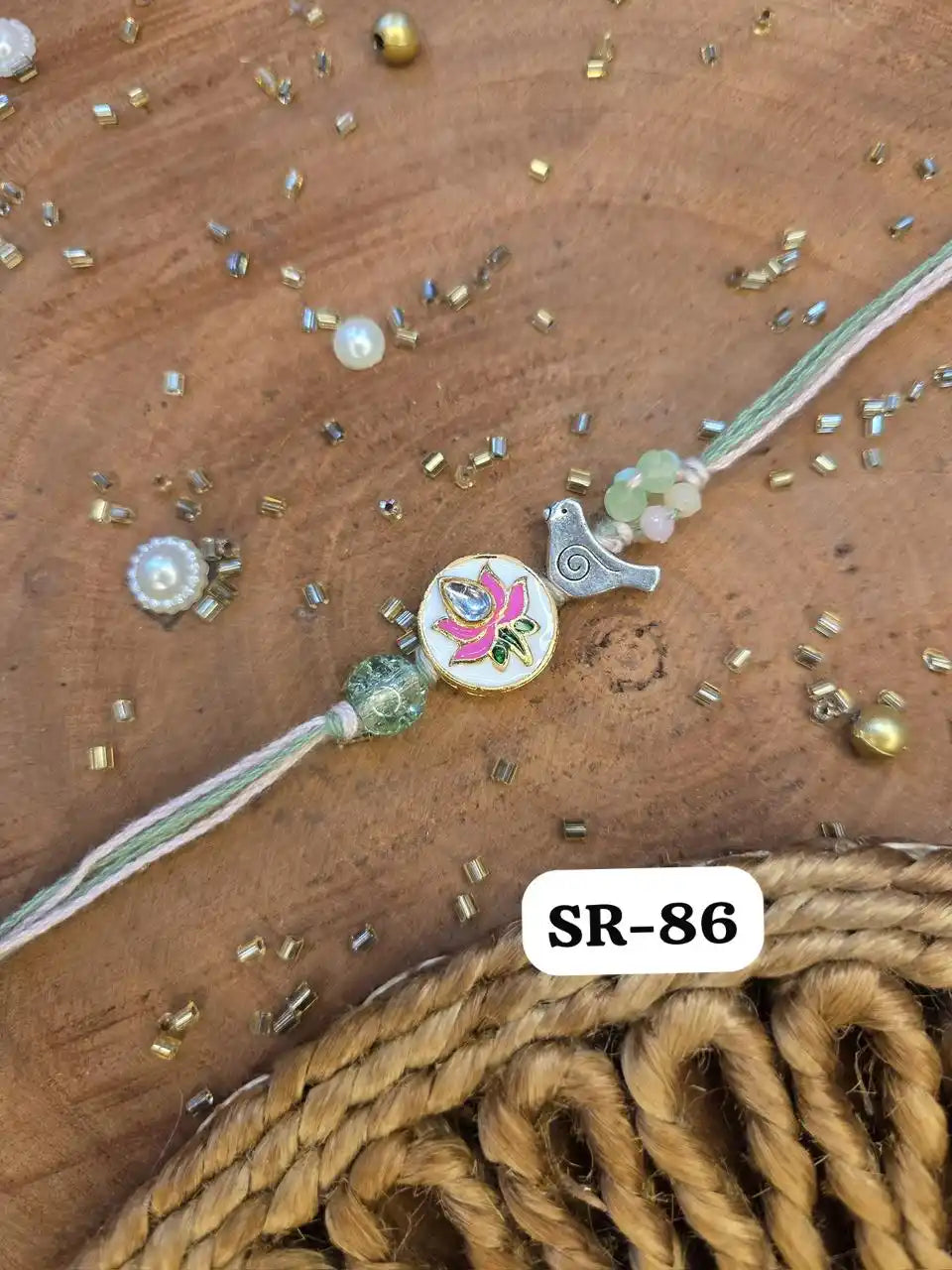 Kundan Lotus Luxe Rakhi