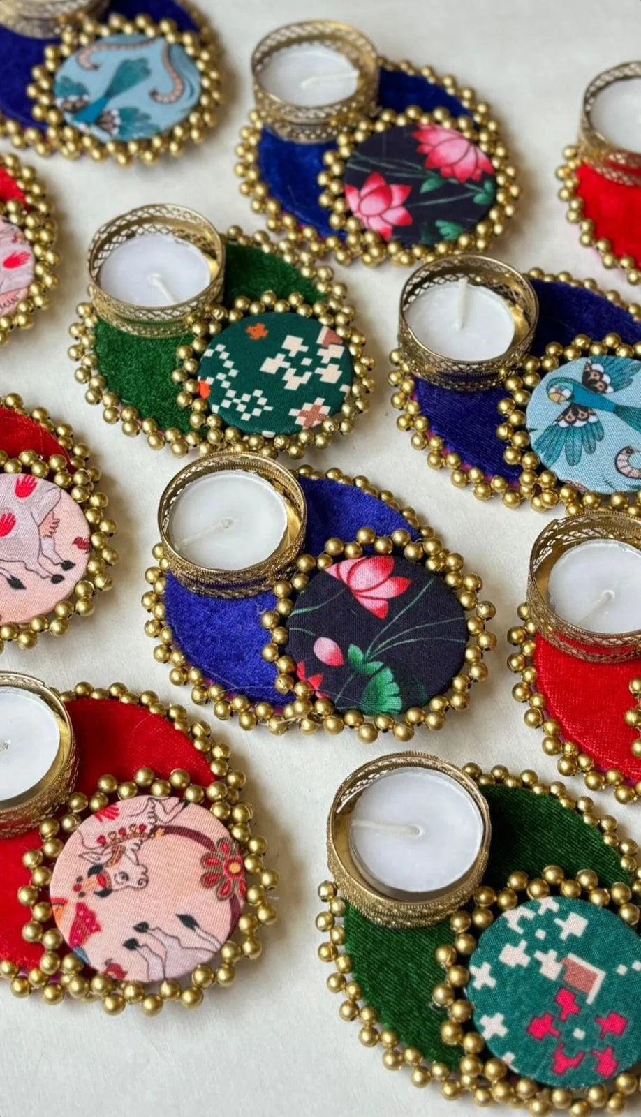 Signature Patola T-light (Set of 2)