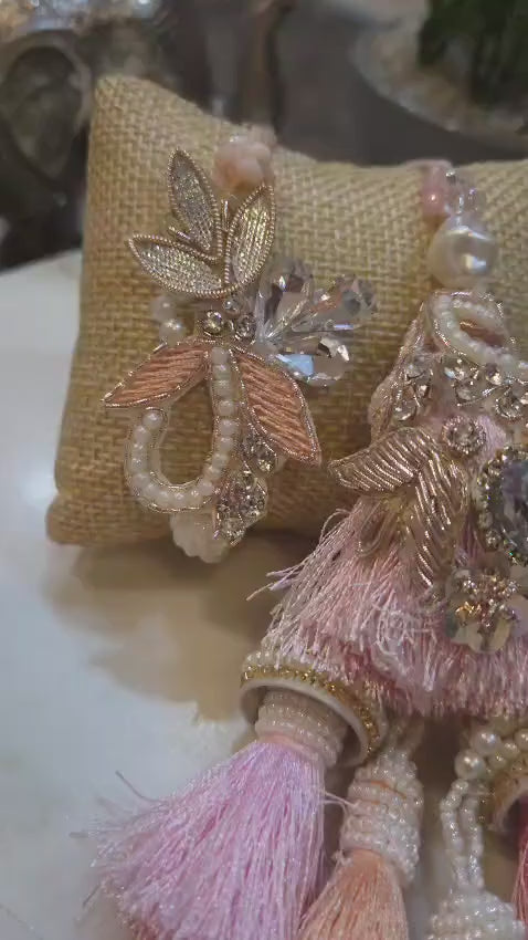 Designer & Elegant Zardosi Rakhi Lumba Pair