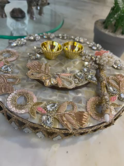 Pearl Glow Festive Tilak Platter