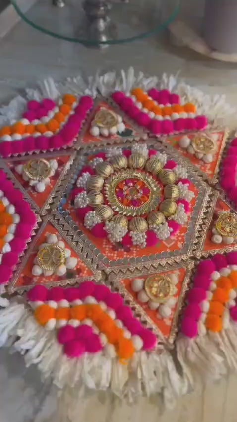 Vibrant Patola Rangoli Set