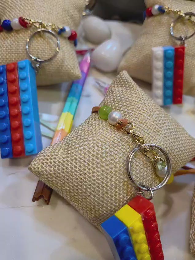 Engaging Lego Rakhi with Coloful Pen