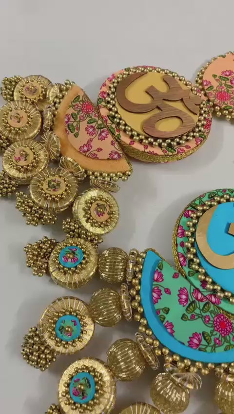 Timeless & Traditional Pichwai Om Hanging pair