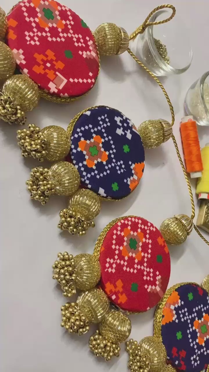 Reversible Resham Dori Patola & Pichwai Bandhanwar