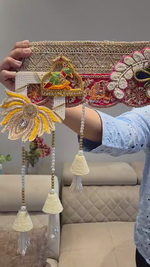 Handcrafted Zardosi Traditional Ganeshji Bandhanwar