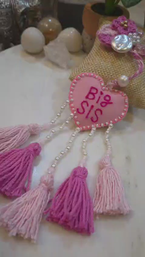 Pink Blush 'Big Sis' Designer Bracelet