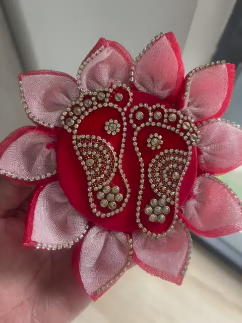 Auspicious Lotus Kundan Laxmi Charan