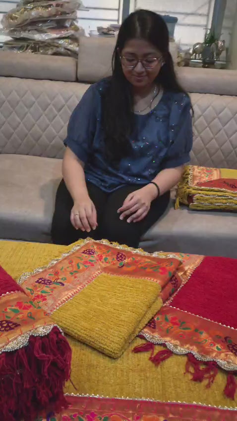 Traditional Paithni Aasan (Yellow)