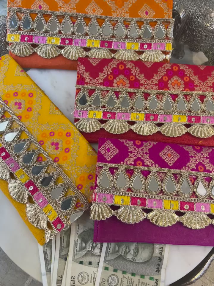 Mirror Magic Banarasi Envelope