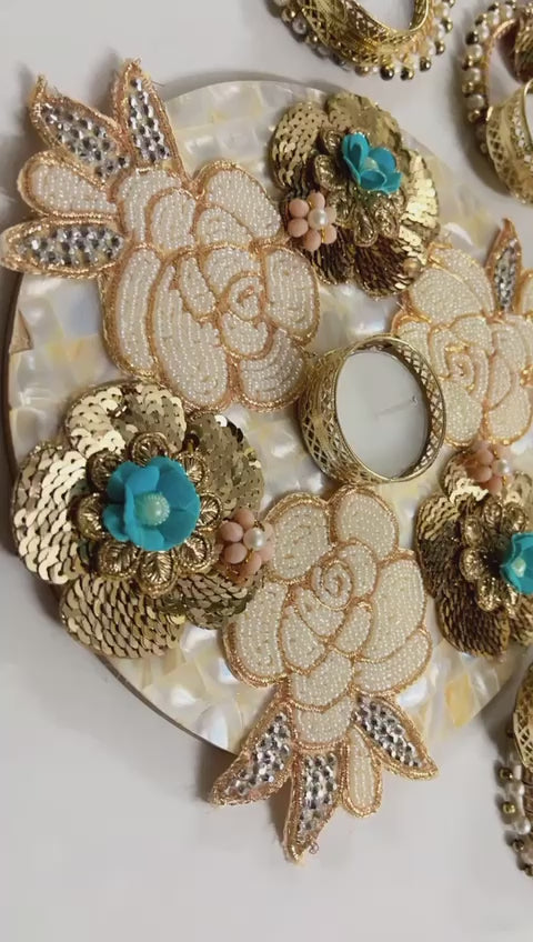 Pearl Aura Rangoli Set (Set of 6)