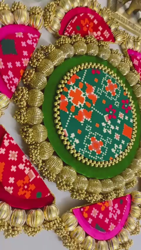 Exquisite & Regal Patola Rangoli Set (Set of 7)