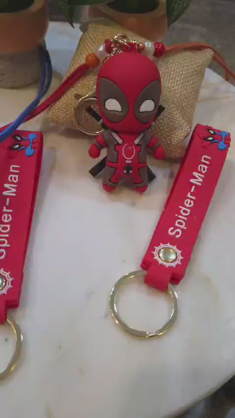 Trendy Super Hero Keychain Rakhi