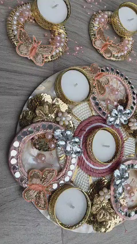 Eye-Catching Macrame Rangoli Set (Set of 6)