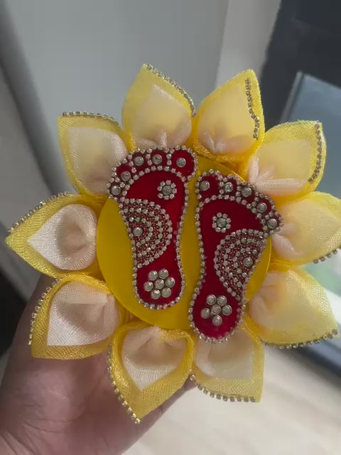 Auspicious Lotus Kundan Laxmi Charan