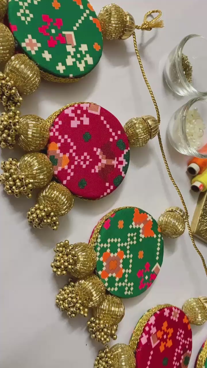 Reversible Resham Dori Patola & Pichwai Bandhanwar