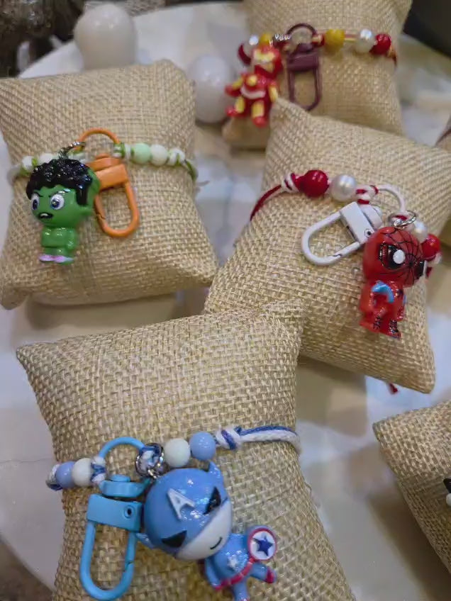 Quirky Super Hero Keychain Rakhi