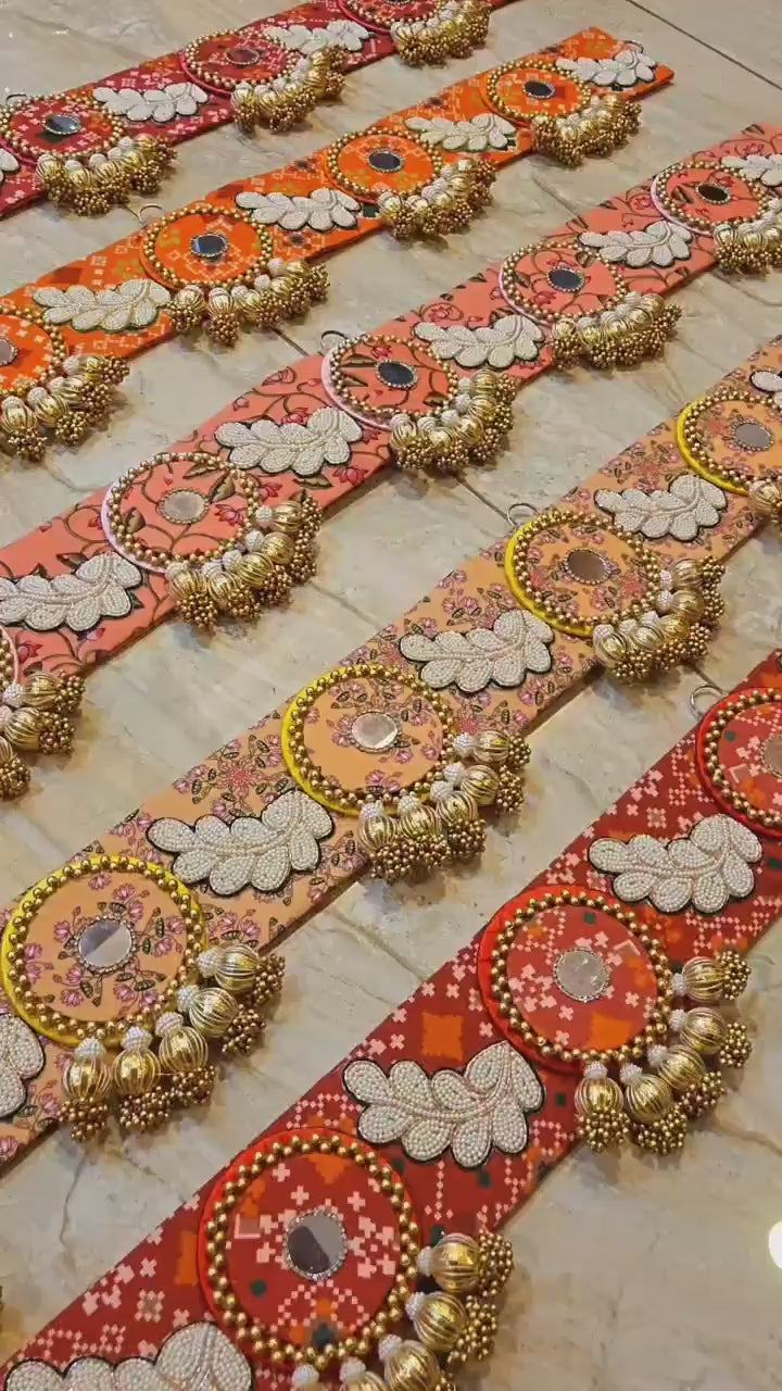 Traditional Signature Patola Bandhanwar + Hanging Set