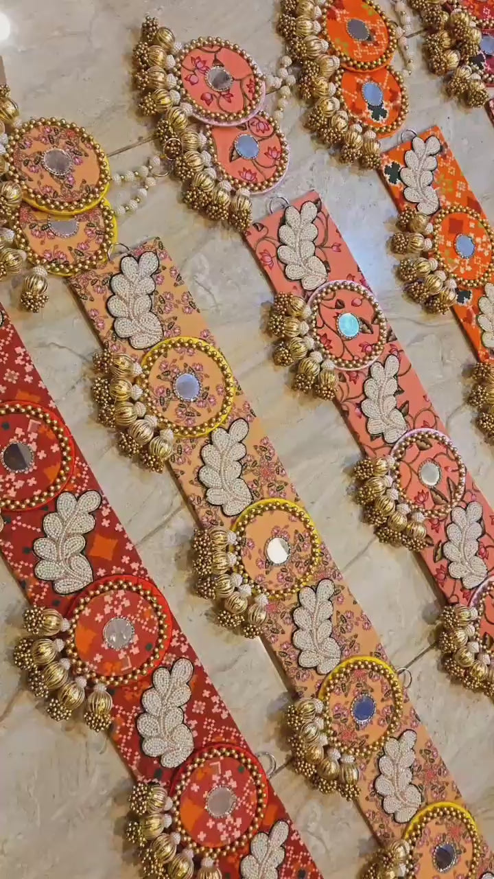 Traditional Signature Patola Bandhanwar + Hanging Set