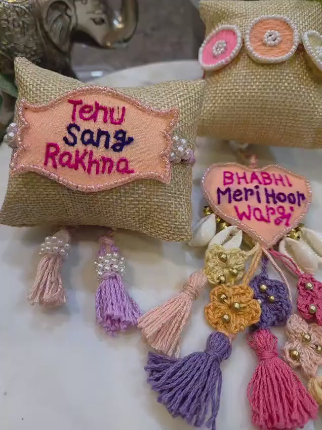 Luxe Bhaiya Bhabhi Bandhan Bracelet Rakhi Pair