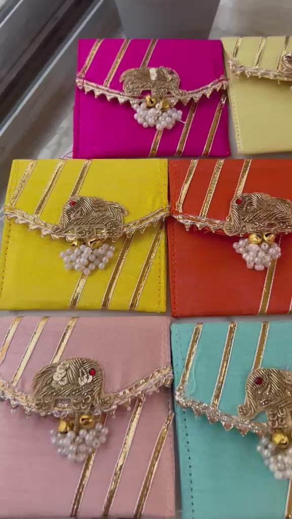 Handcrafted & Festive Elephant Coin Pouch (Mix colors)